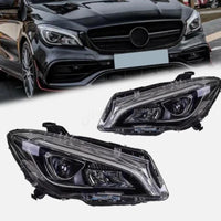 Phares LED Mercedes-Benz CLA W117 CLA200 CLA250 2016-2019 - vue de face - Becquet Voiture