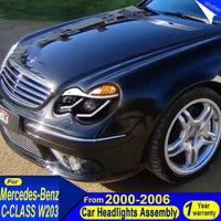 Phares LED Mercedes-Benz Classe C W203 2000-2006 - vue arrière - Becquet Voiture