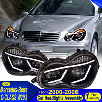 Phares LED Mercedes-Benz Classe C W203 2000-2006 - vue de profil - Becquet Voiture