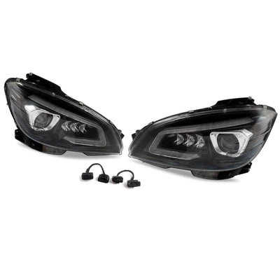 Phares LED Mercedes-Benz Classe C W204 2008-2011 - packshot studio - Becquet Voiture