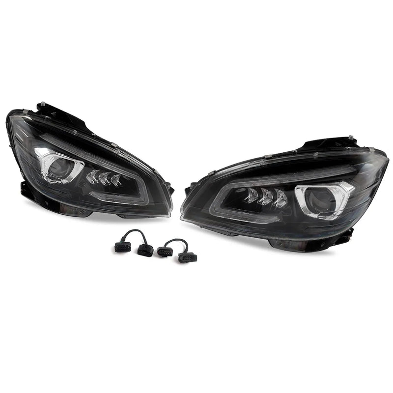 Phares LED Mercedes-Benz Classe C W204 2008-2011 - packshot studio - Becquet Voiture
