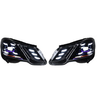 Phares LED Mercedes-Benz Classe E W212 2010-2013 - détail du montage - Becquet Voiture