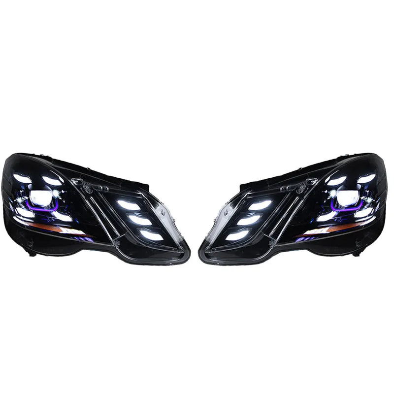 Phares LED Mercedes-Benz Classe E W212 2010-2013 - détail du montage - Becquet Voiture