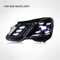 Phares LED Mercedes-Benz Classe E W212 2010-2013 - packshot studio - Becquet Voiture