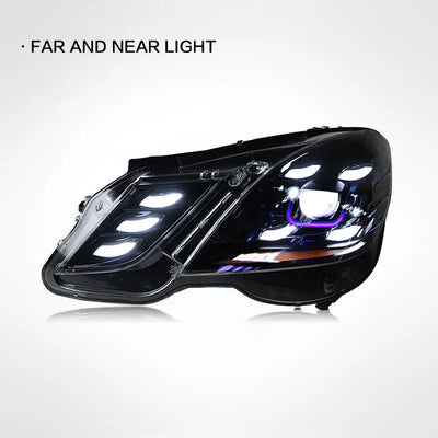 Phares LED Mercedes-Benz Classe E W212 2010-2013 - packshot studio - Becquet Voiture