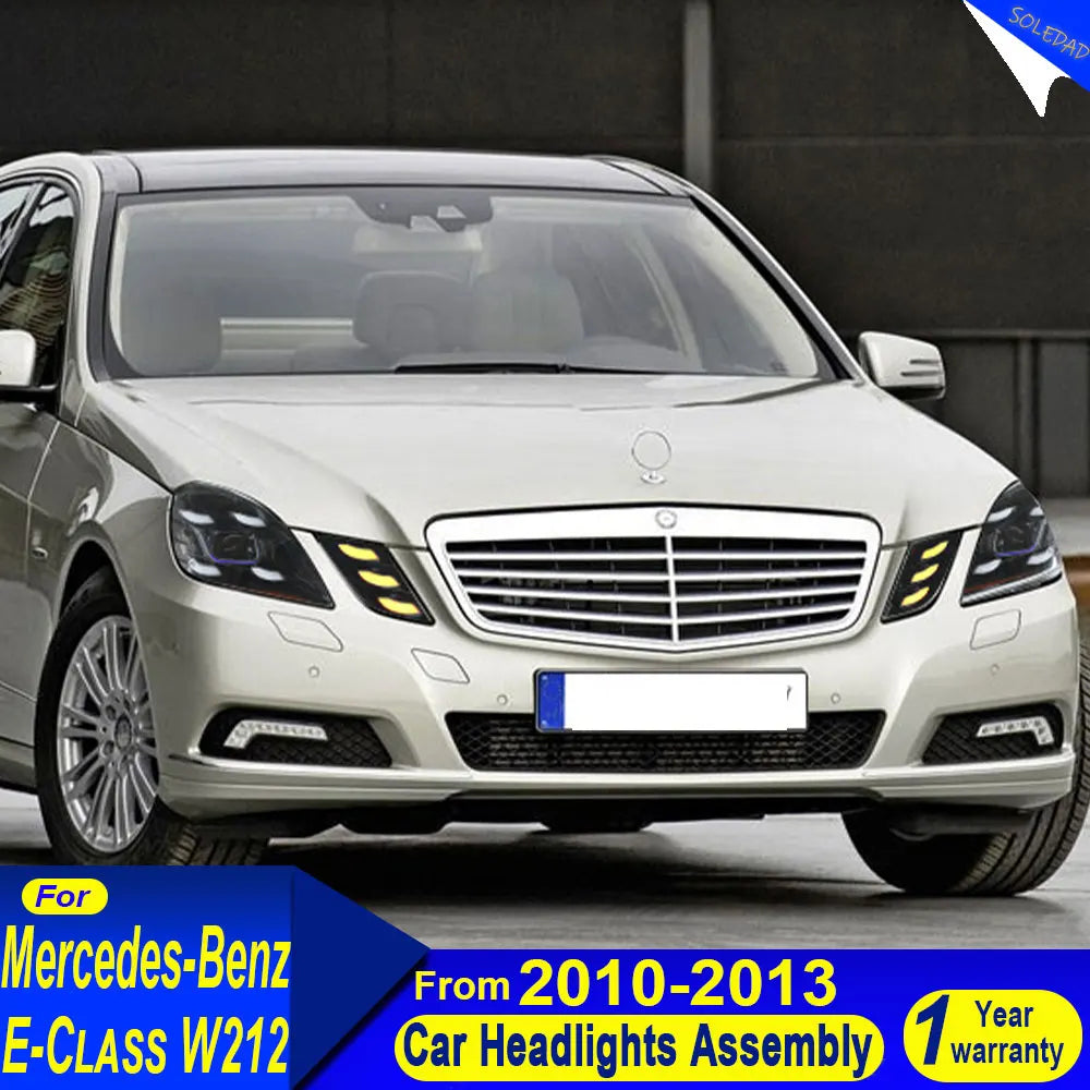 Phares LED Mercedes-Benz Classe E W212 2010-2013 - vue de face - Becquet Voiture