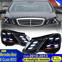Phares LED Mercedes-Benz Classe E W212 2010-2013 - vue de profil - Becquet Voiture