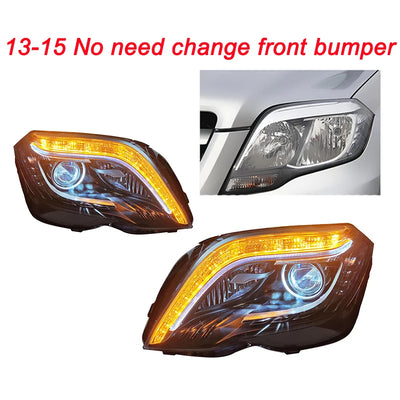 Phares LED Mercedes-Benz GLK 2008-2015 - détail du montage - Becquet Voiture