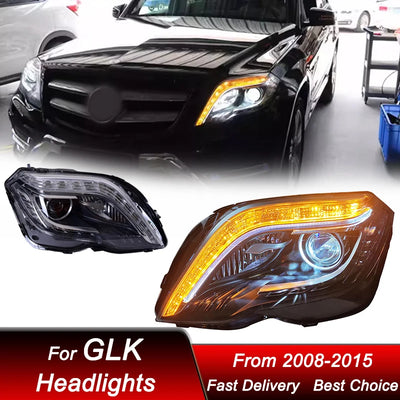 Phares LED Mercedes-Benz GLK 2008-2015 - installé sur véhicule - Becquet Voiture