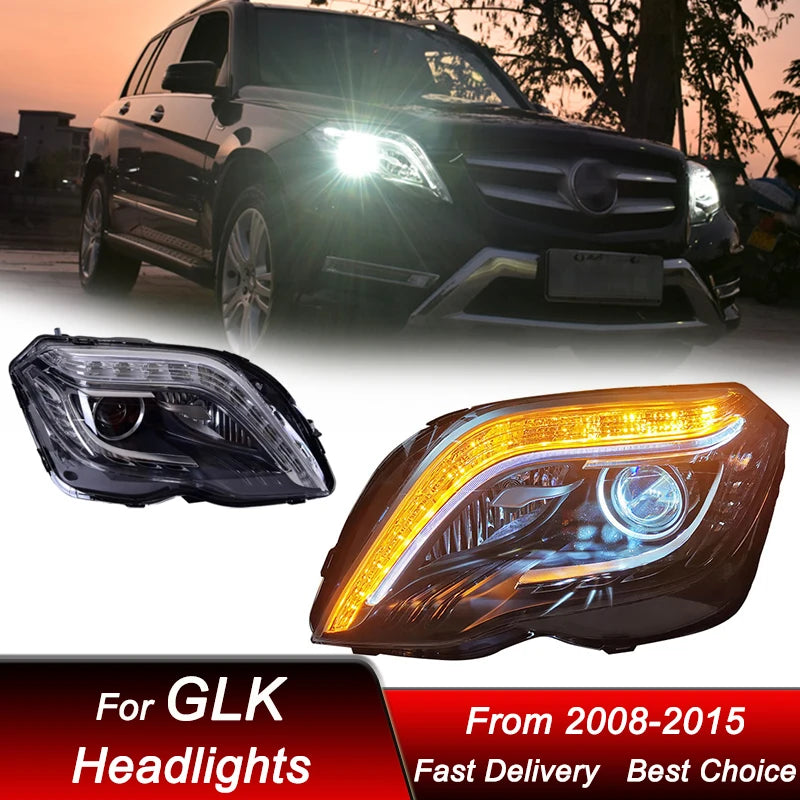 Phares LED Mercedes-Benz GLK 2008-2015 - packshot studio - Becquet Voiture