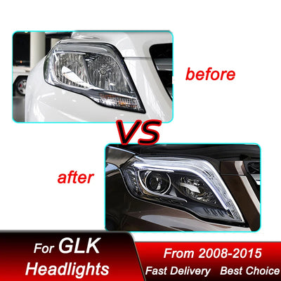 Phares LED Mercedes-Benz GLK 2008-2015 - vue de profil - Becquet Voiture