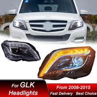 Phares LED Mercedes-Benz GLK 2008-2015 - vue de trois-quarts - Becquet Voiture