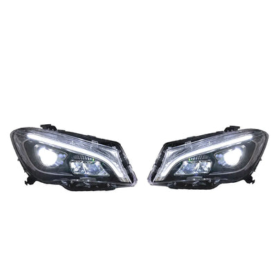 Phares LED Mercedes CLA W117 2013-2019 - détail du montage - Becquet Voiture