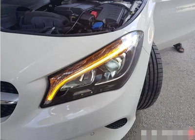 Phares LED Mercedes CLA W117 2013-2019 DRL Dynamique AMG - vue arrière - Becquet Voiture