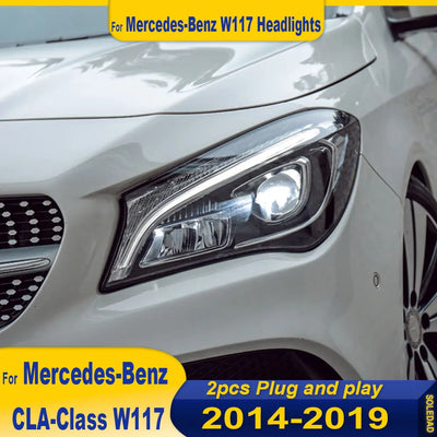 Phares LED Mercedes CLA W117 2013-2019 - vue arrière - Becquet Voiture