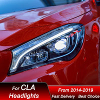 LED Headlights Mercedes CLA W117 2014-2019 - fitted on vehicle - Becquet Voiture