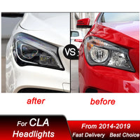LED Headlights Mercedes CLA W117 2014-2019 - side view - Becquet Voiture