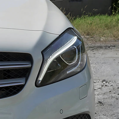 Phares LED Mercedes Classe A W176 2013-2018 (réf. 3) - installé sur véhicule - Becquet Voiture