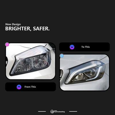 Phares LED Mercedes Classe A W176 2013-2018 - vue arrière - Becquet Voiture