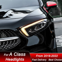 LED Headlights Mercedes A-Class W177 2018-2022 - studio packshot - Becquet Voiture
