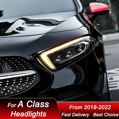 Phares LED Mercedes Classe A W177 2018-2022 - packshot studio - Becquet Voiture
