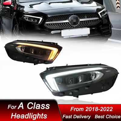 Phares LED Mercedes Classe A W177 2018-2022 - vue arrière - Becquet Voiture