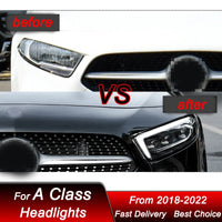 LED Headlights Mercedes A-Class W177 2018-2022 - side view - Becquet Voiture