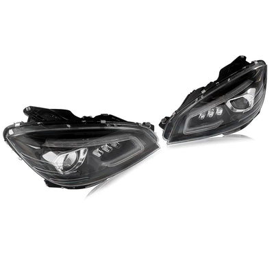Phares LED Mercedes Classe C W204 2007-2011 (réf. 2) - installé sur véhicule - Becquet Voiture