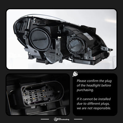 Phares LED Mercedes Classe C W204 2011-2013 - installé sur véhicule - Becquet Voiture
