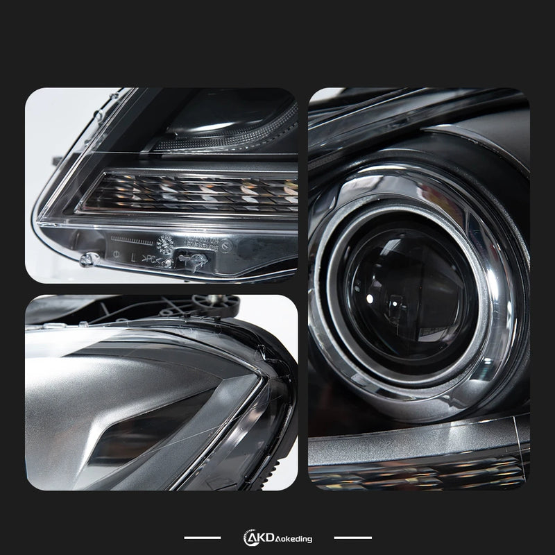 Phares LED Mercedes Classe C W204 2011-2013 - packshot studio - Becquet Voiture