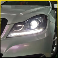 Phares LED Mercedes Classe C W204 2011-2013 (réf. 2) - installé sur véhicule - Becquet Voiture
