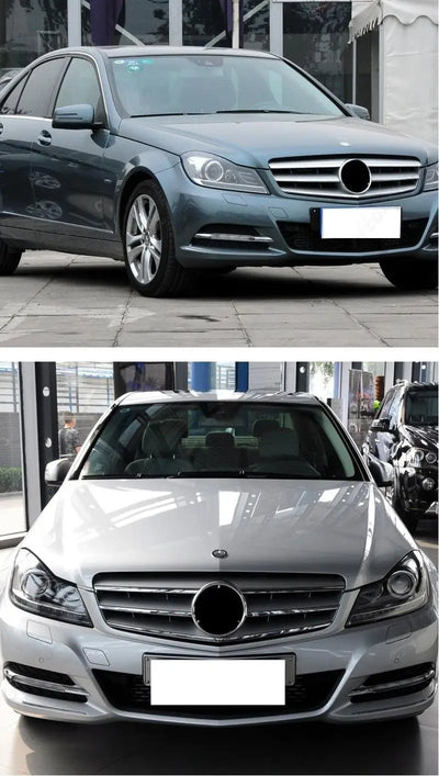 Phares LED Mercedes Classe C W204 2011-2014 Look AMG - vue de profil - Becquet Voiture