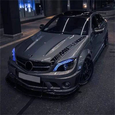 Phares LED Mercedes Classe C W204 AMG 2007-2010 - vue de profil - Becquet Voiture