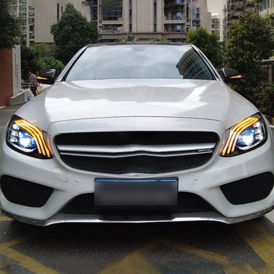 Phares LED Mercedes Classe C W205 2015-2021 - packshot studio - Becquet Voiture