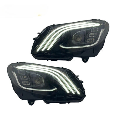 Phares LED Mercedes Classe C W205 2015-2021 - vue de profil - Becquet Voiture