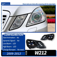 LED Headlights Mercedes E-Class W212 2009-2013 - fitting detail - Becquet Voiture