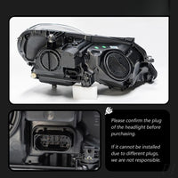 LED Headlights Mercedes E-Class W212 2009-2013 - fitted on vehicle - Becquet Voiture