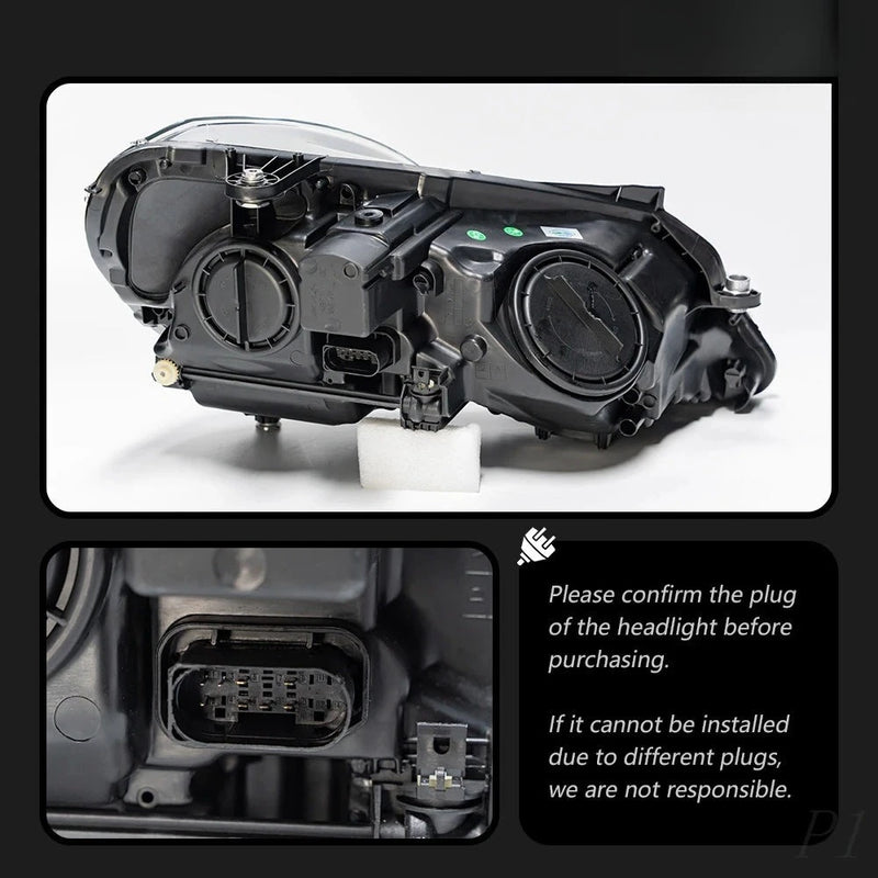 LED Headlights Mercedes E-Class W212 2009-2013 - fitted on vehicle - Becquet Voiture