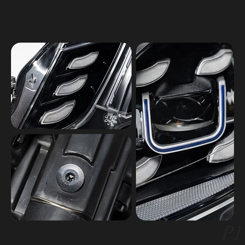 LED Headlights Mercedes E-Class W212 2009-2013 - studio packshot - Becquet Voiture