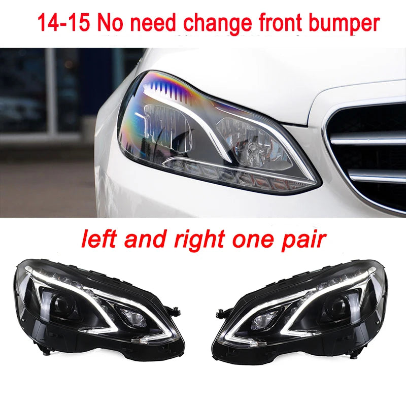 LED-Scheinwerfer Mercedes E-Klasse W212 2010–2015 - Montagedetail - Becquet Voiture