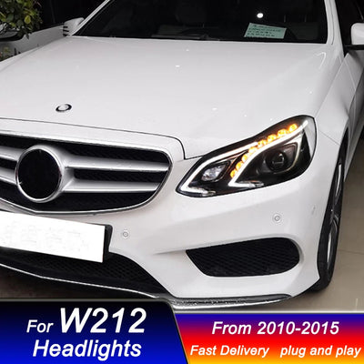Phares LED Mercedes Classe E W212 2010-2015 - packshot studio - Becquet Voiture