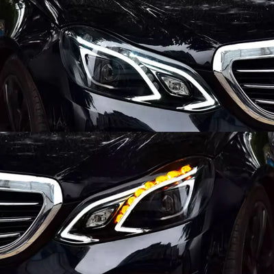 Phares LED Mercedes Classe E W212 2013-2016 - packshot studio - Becquet Voiture
