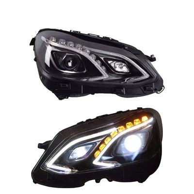 Phares LED Mercedes Classe E W212 2013-2016 - vue de profil - Becquet Voiture