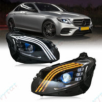 LED-Scheinwerfer Mercedes E-Klasse W213 E200 E300 AMG 2016–2021 - Vorderansicht - Becquet Voiture