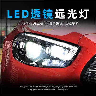 Phares LED Mercedes Classe E W213 E260 E300 2021 DRL Clignotant - vue arrière - Becquet Voiture