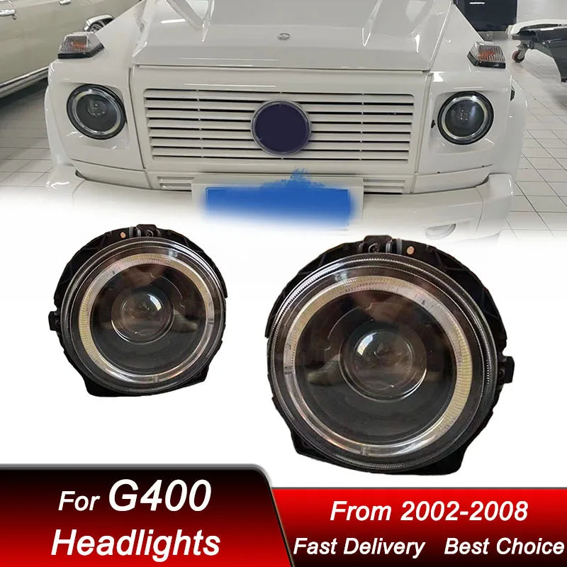 Phares LED Mercedes Classe G W463 2002-2008 - vue de face - Becquet Voiture
