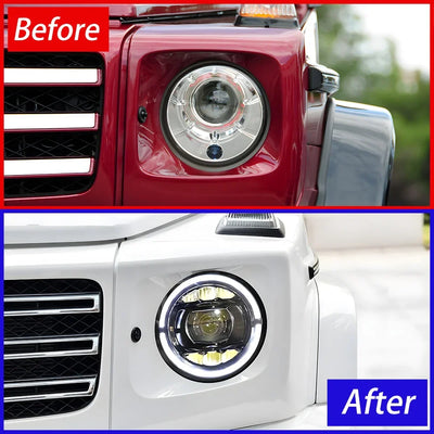 Phares LED Mercedes Classe G W463 W464 2007-2024 - vue de profil - Becquet Voiture