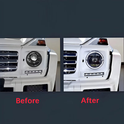 Phares LED Mercedes Classe G W463 W464 2012-2018 - installé sur véhicule - Becquet Voiture