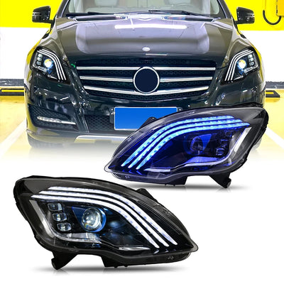 Phares LED Mercedes Classe R W251 2010-2017 - vue de face - Becquet Voiture