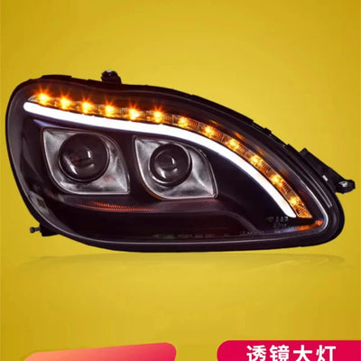 Phares LED Mercedes Classe S W220 S280 S320 S500 1998-2005 DRL - installé sur véhicule - Becquet Voiture